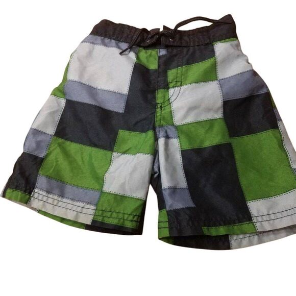 Gymboree plaid Swim trunks 18/24 months - Picture 1 of 2